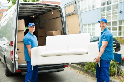 Man With Van Cowley team helping with a local house move
