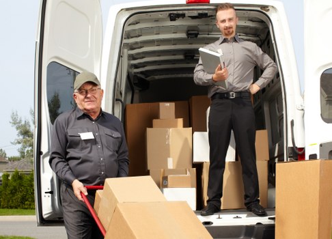 Removal van prepared for a home move in Cowley