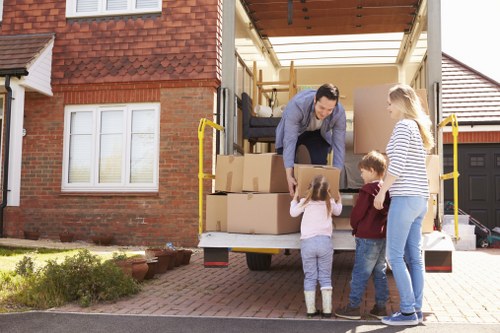 Removals van serving Cowley residential streets