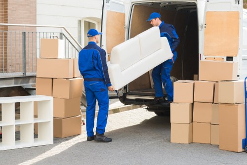 Office and business items prepared for removals