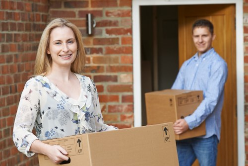 Removals team helping with home move in Cowley