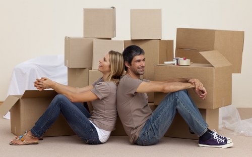 Cowley van man preparing a safe move with planning