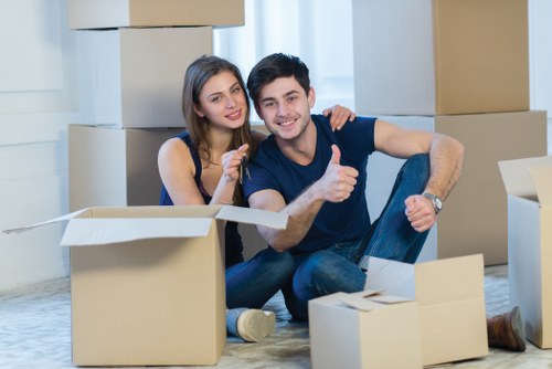 Careful handling of household items during a Cowley move