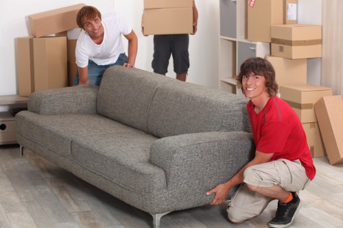 Local removals team handling a flat move in Cowley