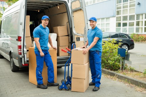 Packing and loading office furniture in Cowley