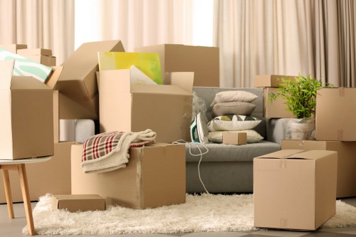 Packing and loading preparation for a Cowley van move