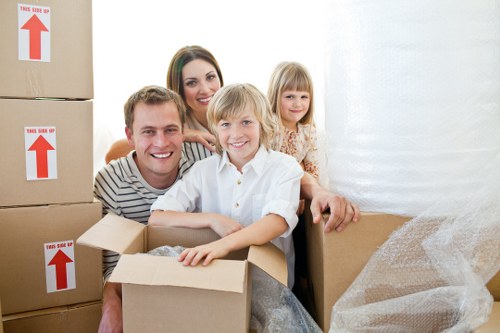 Van loading for a household move in Cowley