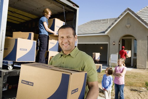 Removal van and packing materials for a Cowley house move